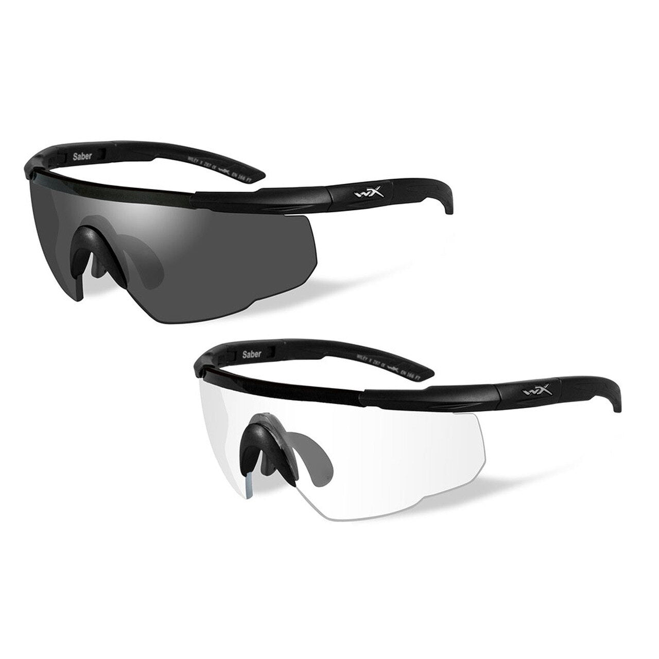 Wiley X Saber Advanced Eyeshield Two Lens Two Matte Black Frames-Tactical Source LLC