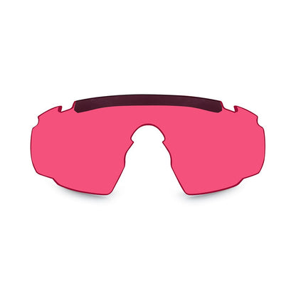 Wiley X Saber Advanced Eyeshield Vermillion Three Lens Matte Black Frame-Tactical Source LLC