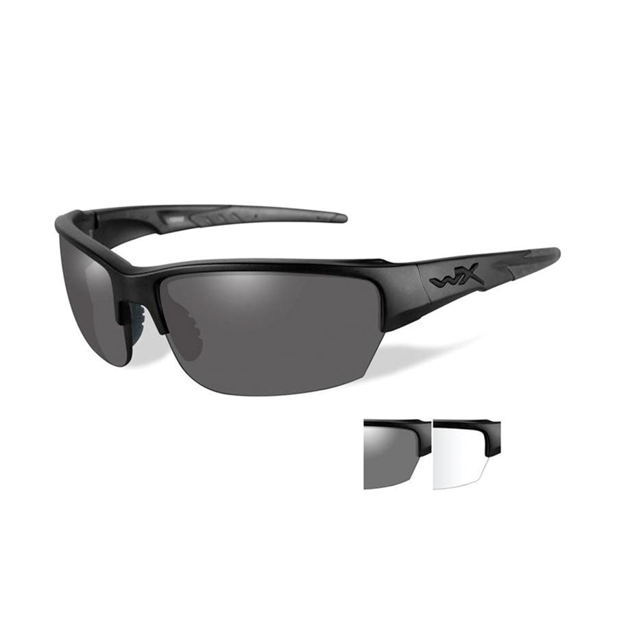 Wiley X Saint Grey and Clear Two Lens w/Matte Black Frame-Tactical Source LLC