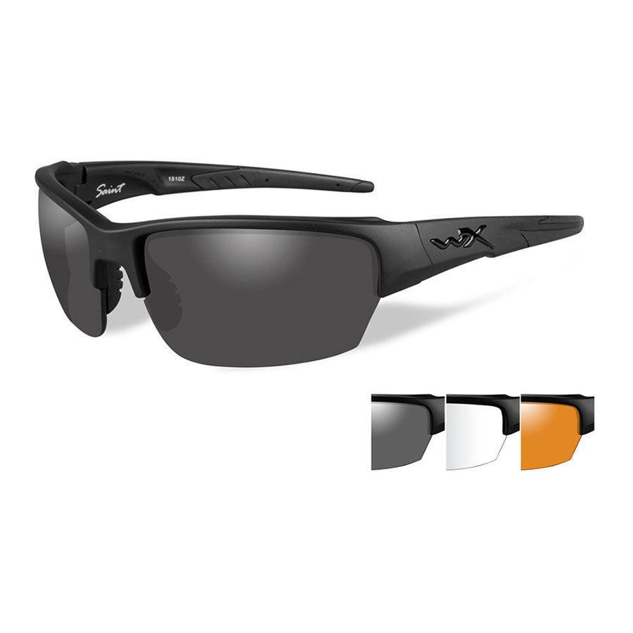 Wiley X Saint Three Lens with Matte Black Frame-Tactical Source LLC