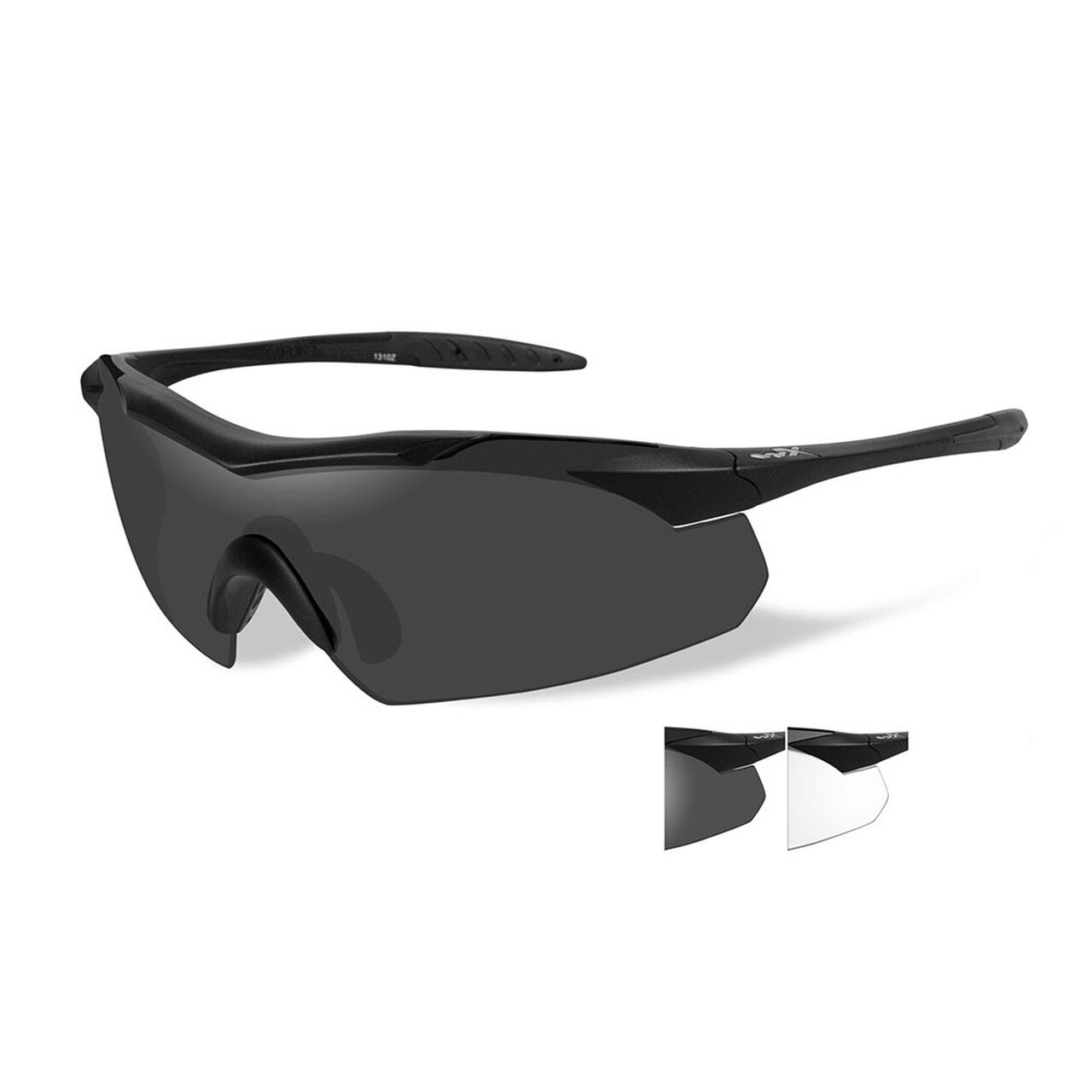 Wiley X Vapor Eyeshield Two Lens Matte Black Frame-Tactical Source LLC
