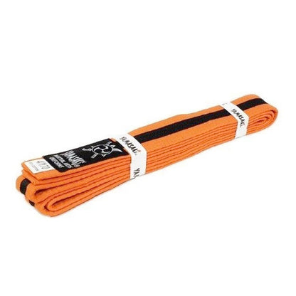Yamasaki Coloured Martial Arts Belts with Black Stripe-Tactical Source LLC