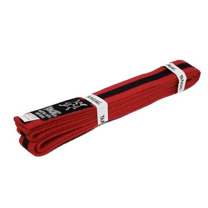 Yamasaki Coloured Martial Arts Belts with Black Stripe-Tactical Source LLC