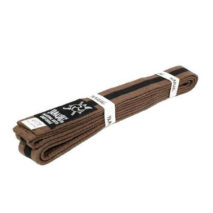 Yamasaki Coloured Martial Arts Belts with Black Stripe-Tactical Source LLC