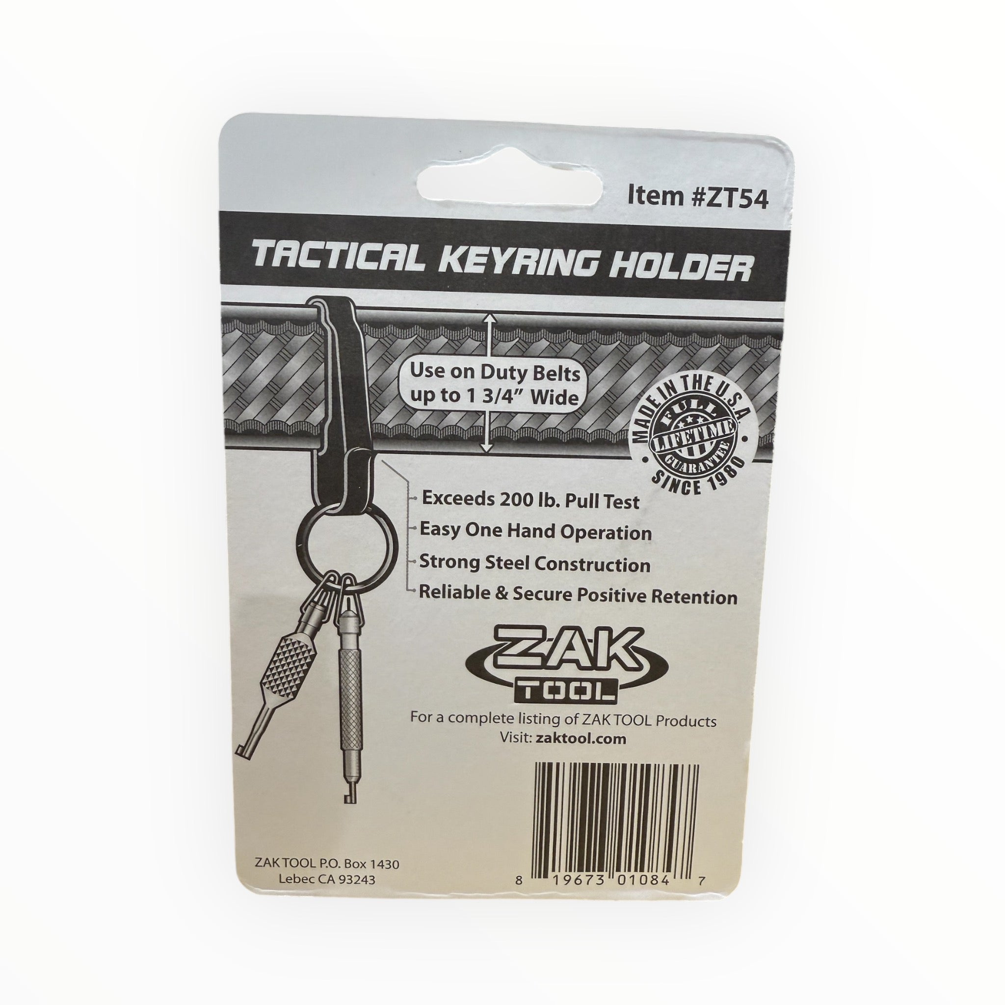 Zak Tool 54 Tactical Key Ring Holder-Tactical Source LLC