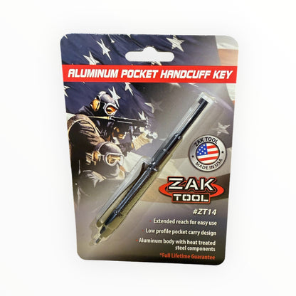 Zak Tool Aluminium Pocket Handcuff Key Black-Tactical Source LLC