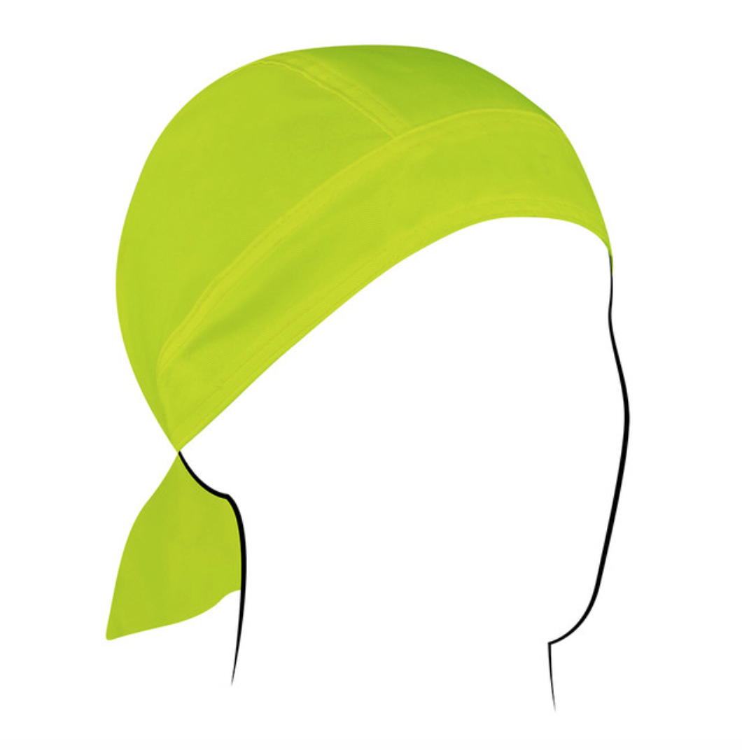 ZAN Headgear Flydanna Cotton High Visibility Lime Z142L-Tactical Source LLC